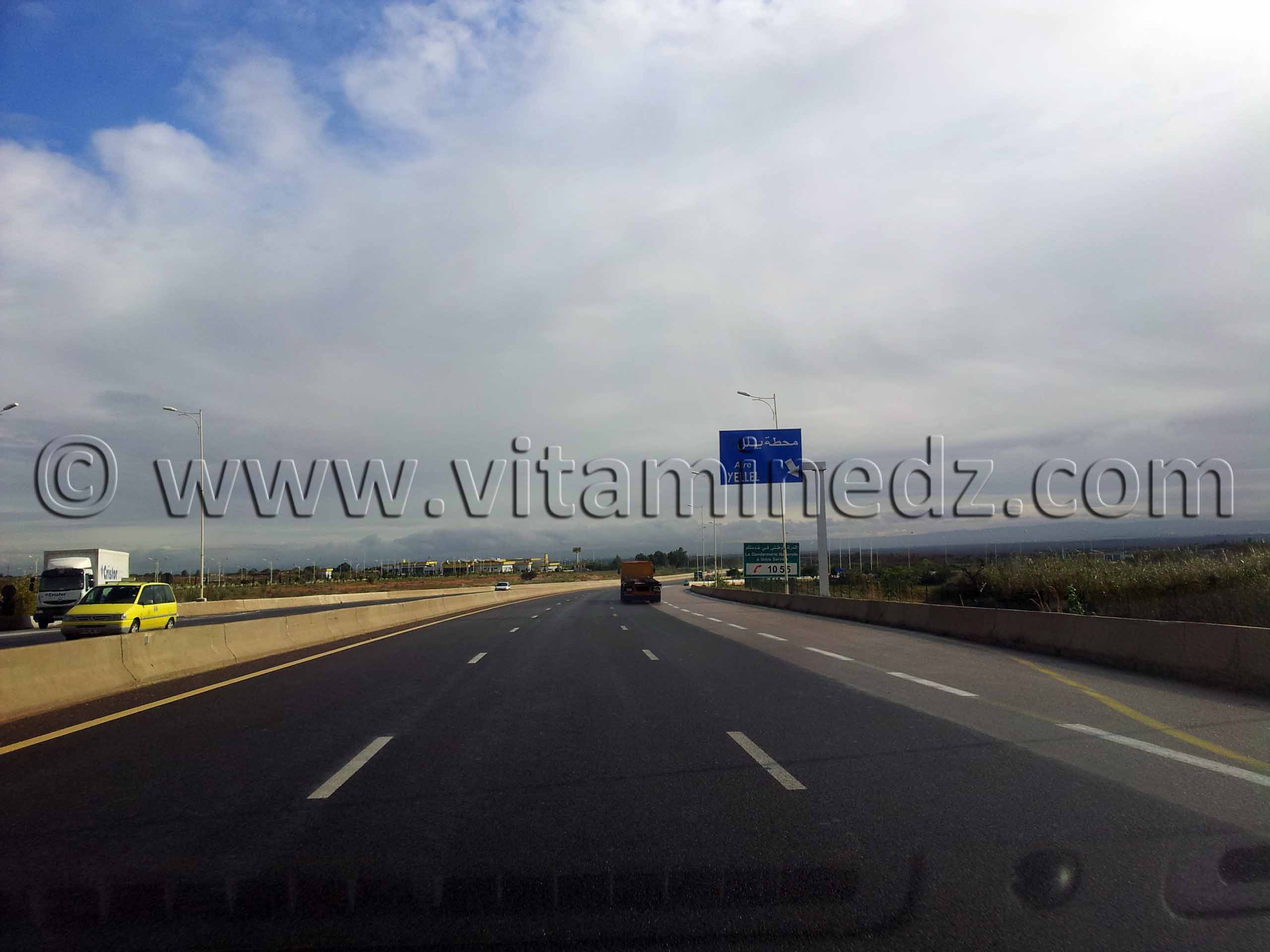 Station de Yellel, Autoroute Est Ouest