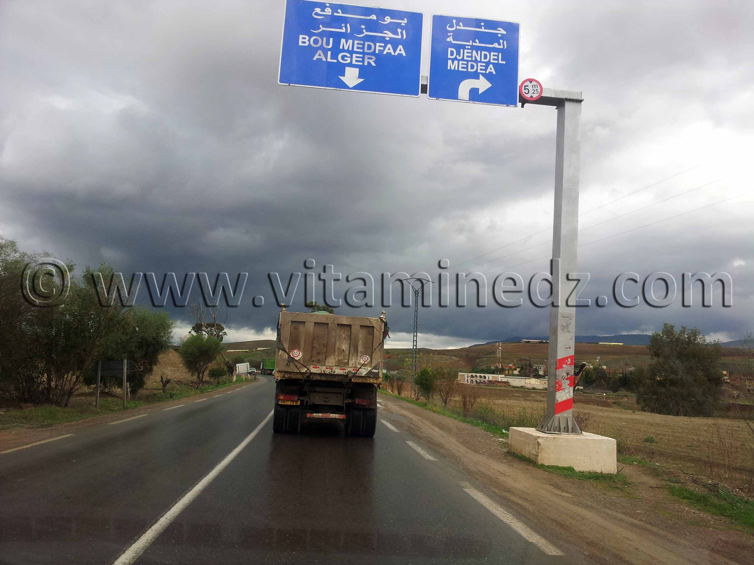 Khemis Miliana, Route vers Djendel et Medea, Wilaya de Ain Defla