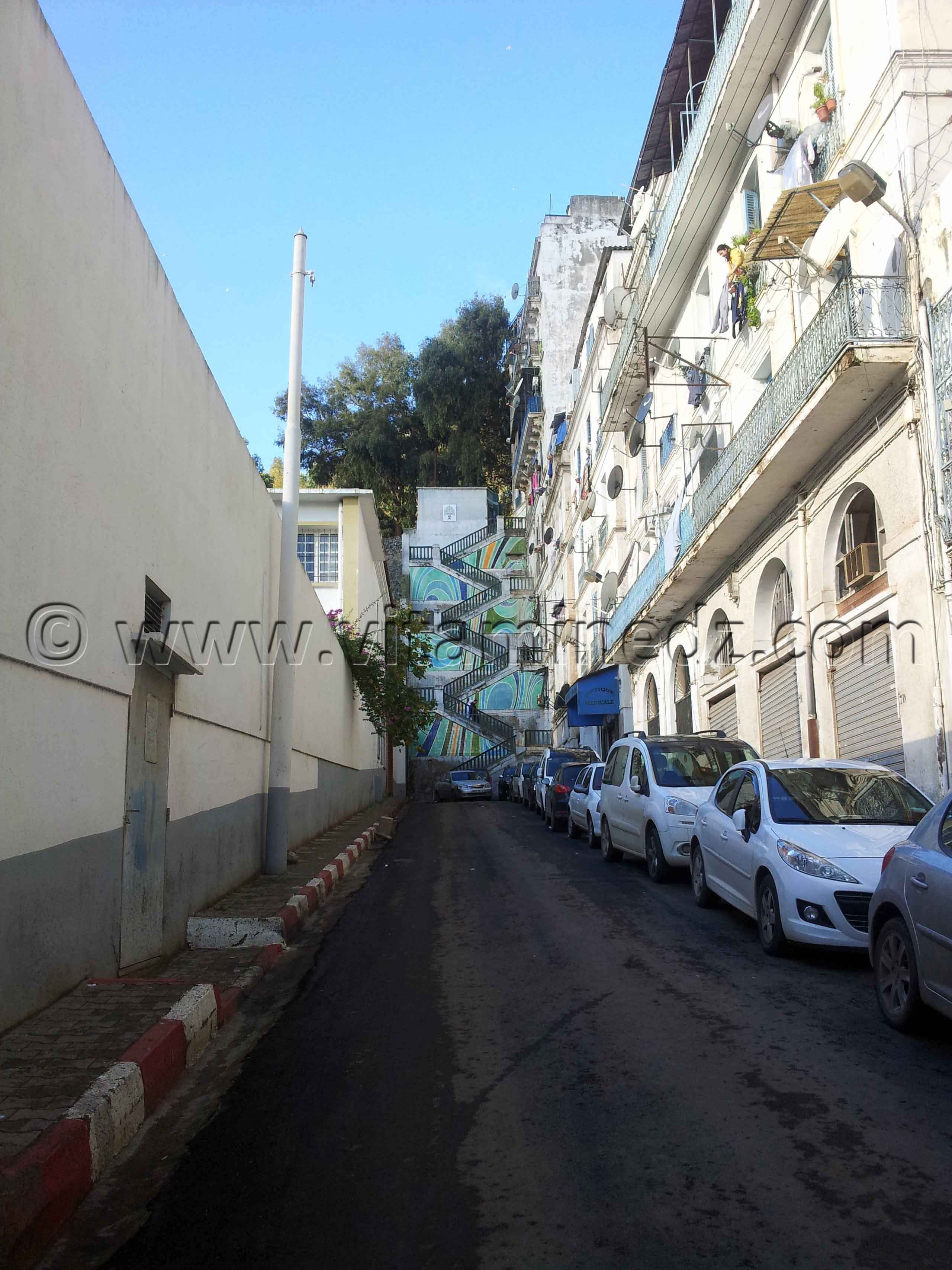 Escalier place Emir Abdel Kader, Alger