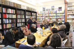 Rencontres du café littéraire de l'association 'La Grande Maison' au sein de la Librairie Alili de Tlemcen
