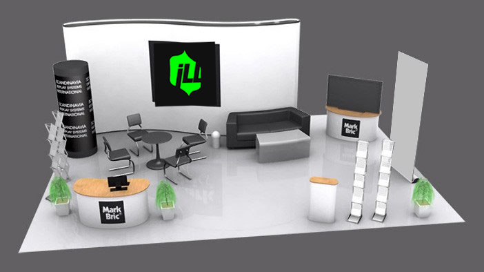 système d'exposition pour les foires - les expositions - les salons - les réceptions