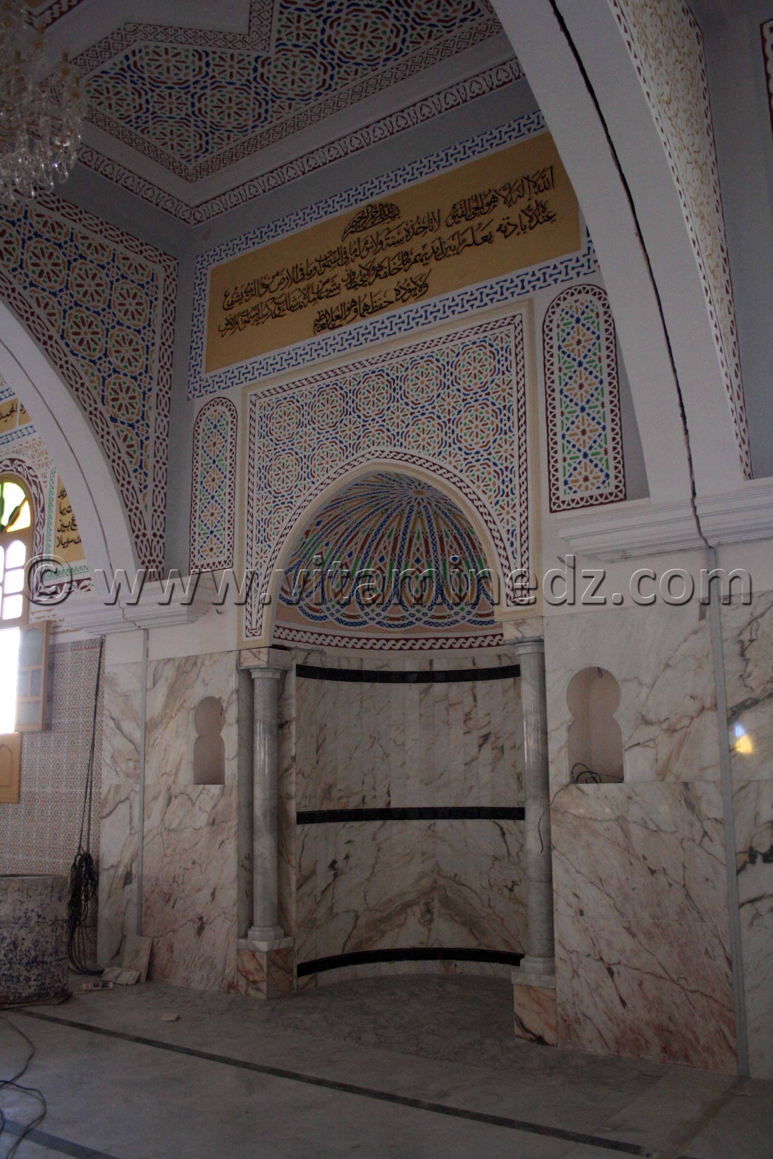 Mihrab de la nouvelle mosquée de la Zaouia de Cheikh Belkbir à Adrar