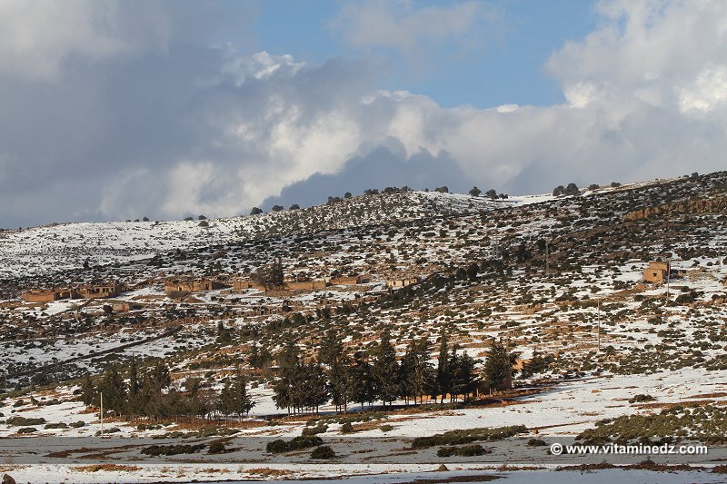 Tlemcen Chutes de neige sur les hauteurs de la Wilaya (Sebdou, Tirni, Beni Smiel)