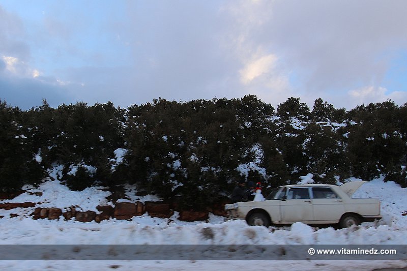 Tlemcen Chutes de neige sur les hauteurs de la Wilaya (Sebdou, Tirni, Beni Smiel)