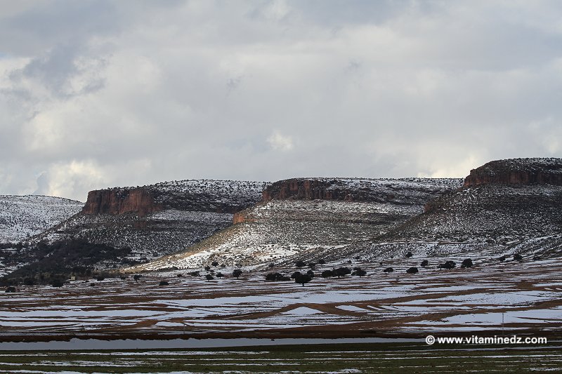 Tlemcen Chutes de neige sur les hauteurs de la Wilaya (Sebdou, Tirni, Beni Smiel)
