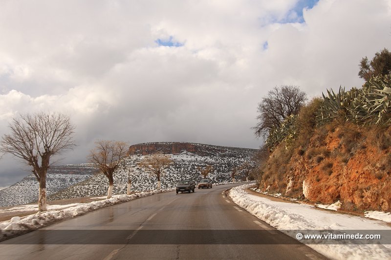 Tlemcen Chutes de neige sur les hauteurs de la Wilaya (Sebdou, Tirni, Beni Smiel)