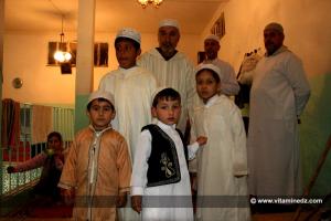 Enfants aux festivités maoulid nabawi - Zaouia Belkaydia Habria à Tlemcen