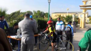 Ténira reçoit les cyclistes