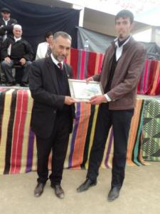 Remise de tableaux d'honneur