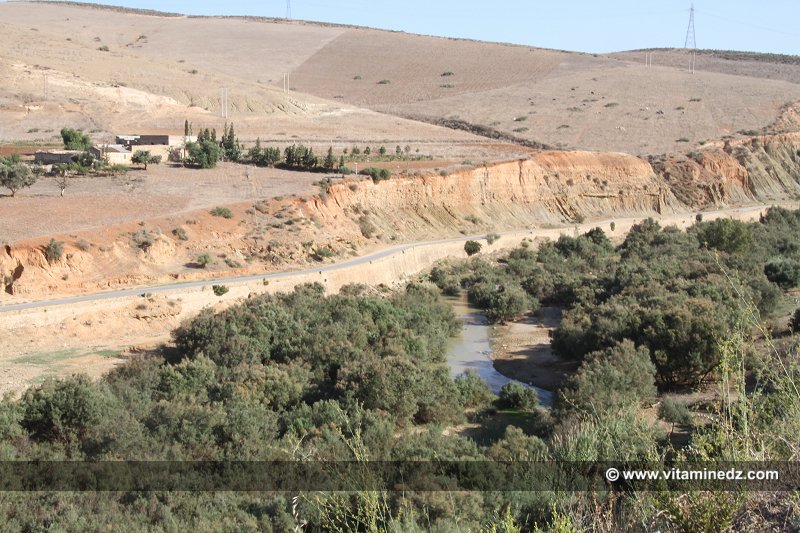 Village El Fabrika (Bourouaha) sur les berges de Oued Tafna