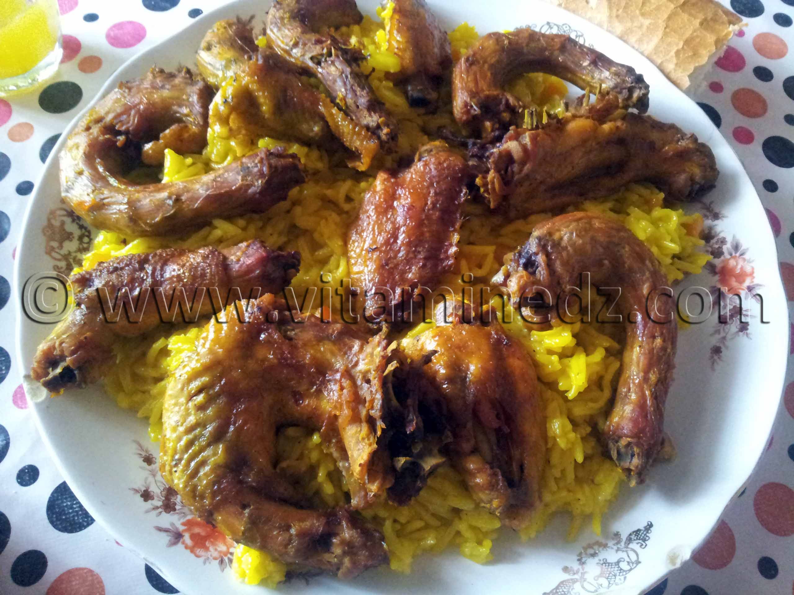 Blaw tlemcenien (Riz au poulet)