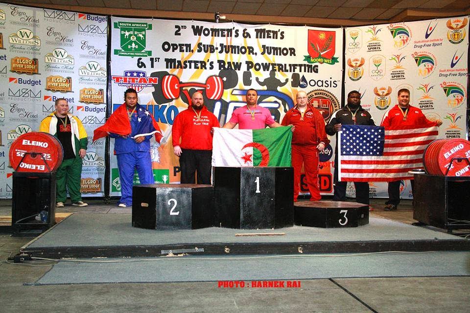 Boughalem Ilyes, champion du monde powerlifting 2014 expert en Sport.