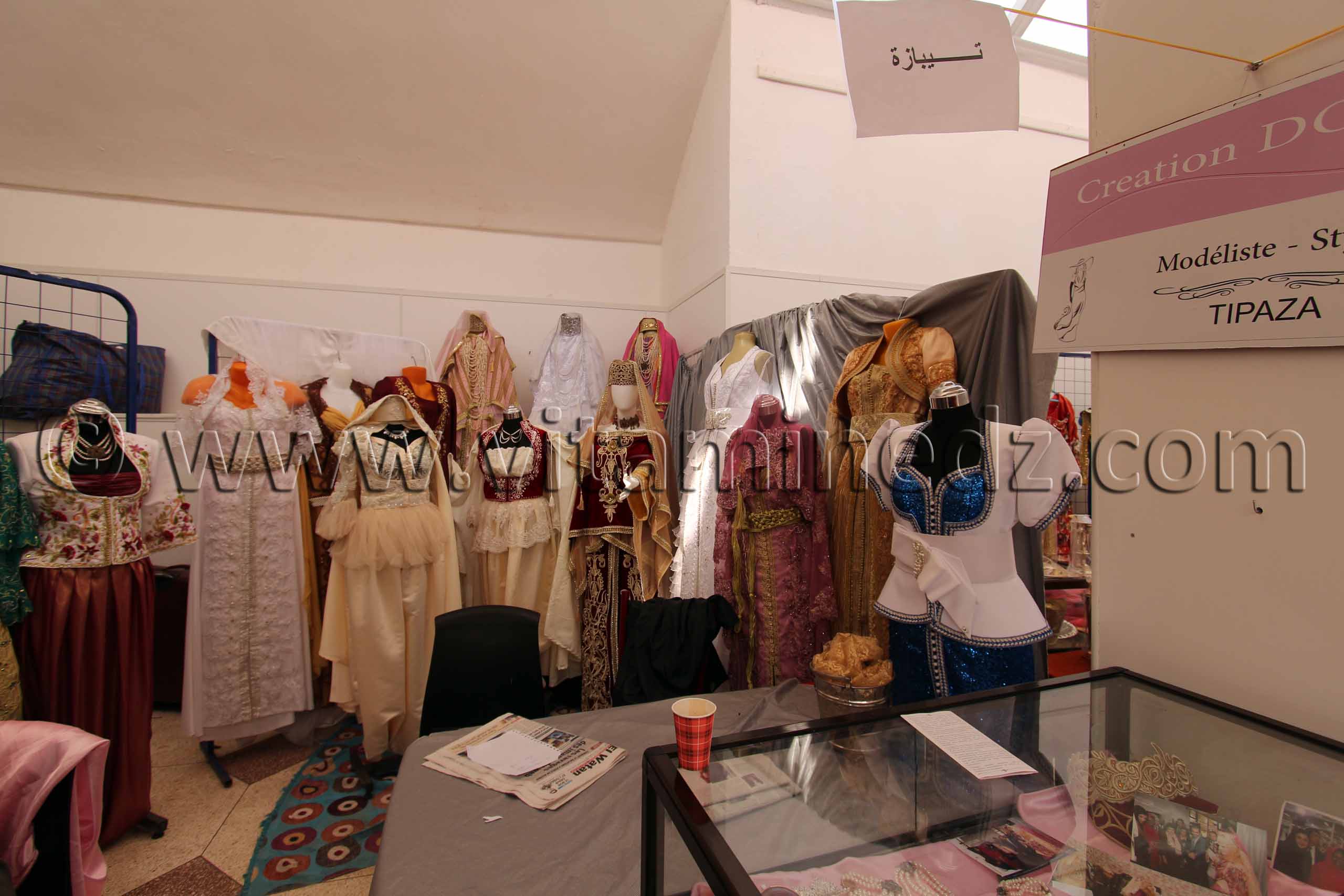 Karakous, Bedroune , Robes, Kaftans de Tipaza, Foire nationale de la femme artisane à Tlemcen