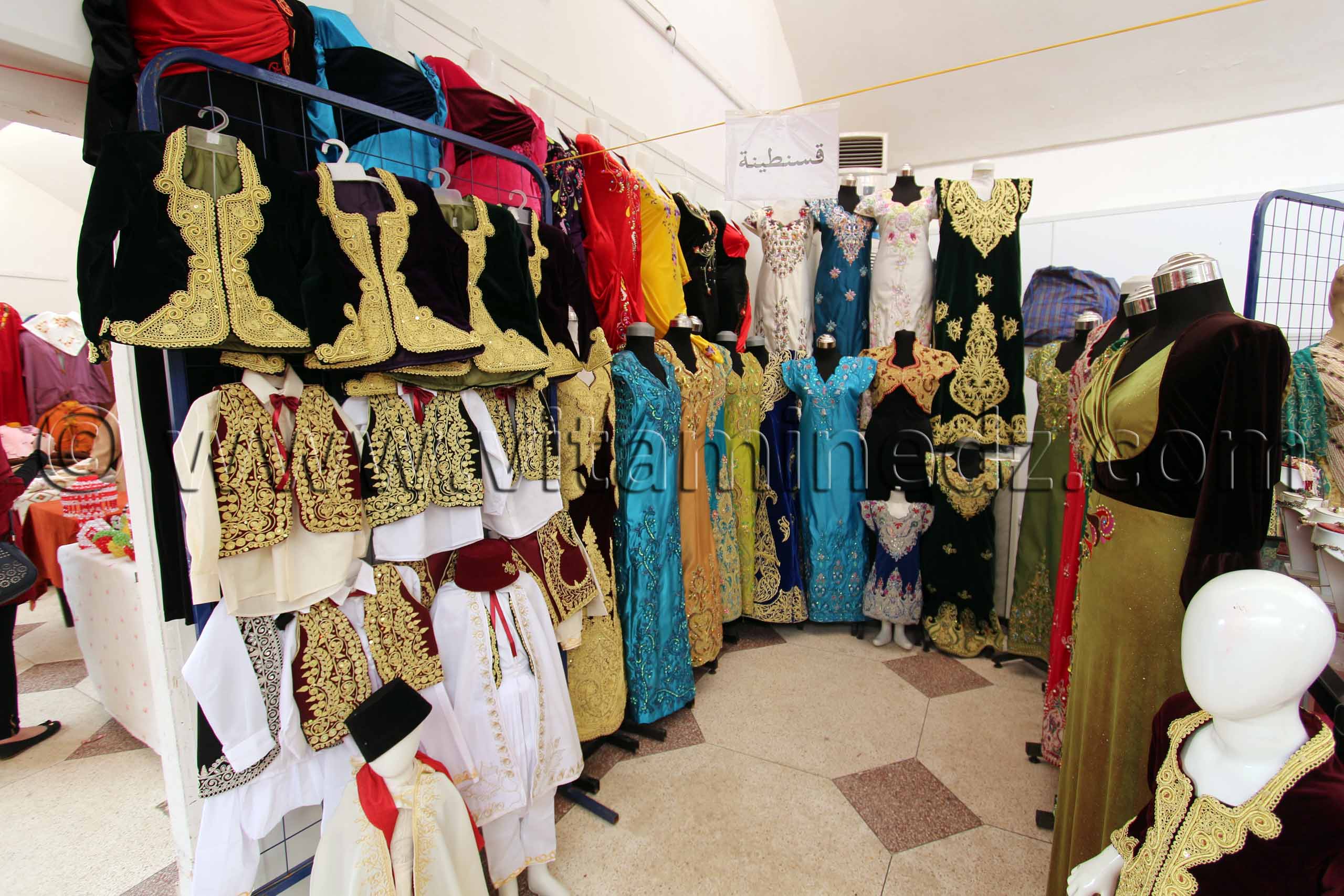 Constantinoise (Ksentiniya) Fergani, Karakous, Robes, caftans de Constantine, Foire nationale de la femme artisane à Tlemcen