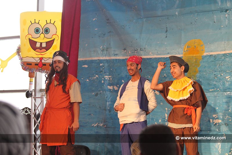 Pièce de théatre au Festival Lire en Fête à Tlemcen, Palais des expositions, El Koudia