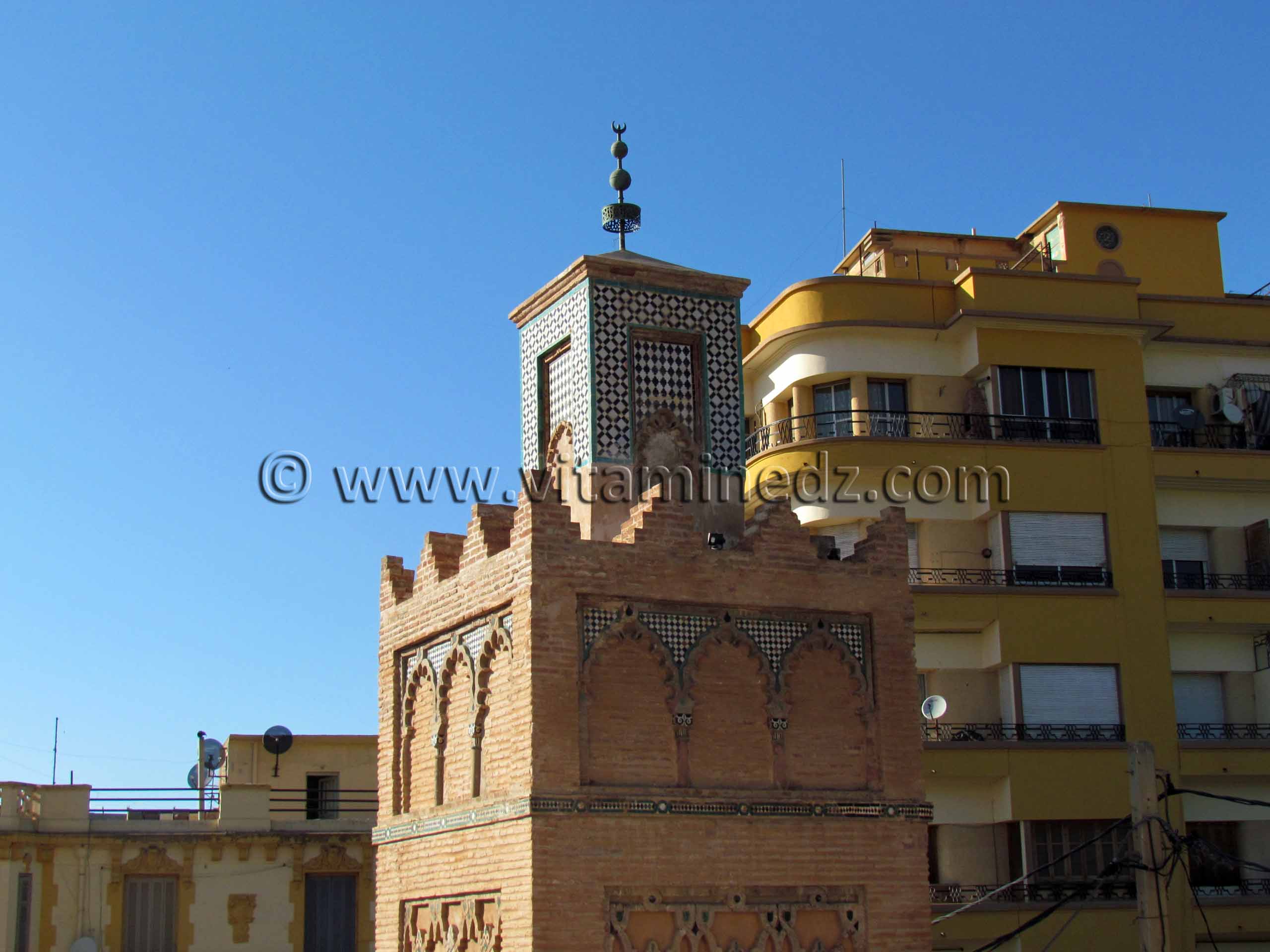 Tlemcen, Minaret de la mosquée Sidi Bel Hassen Ettenessy, actuellement musée des manuscrits