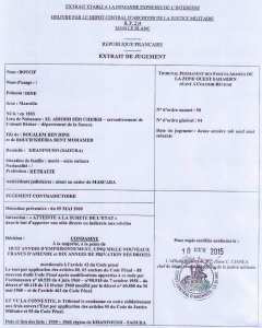 extrait du jugement de hadj eddine boucif