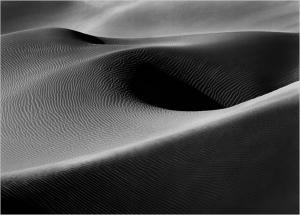 Sand dunes between Albrg and Tin Merzouga, Tadrart. South of Djanet, Algeria, 2009