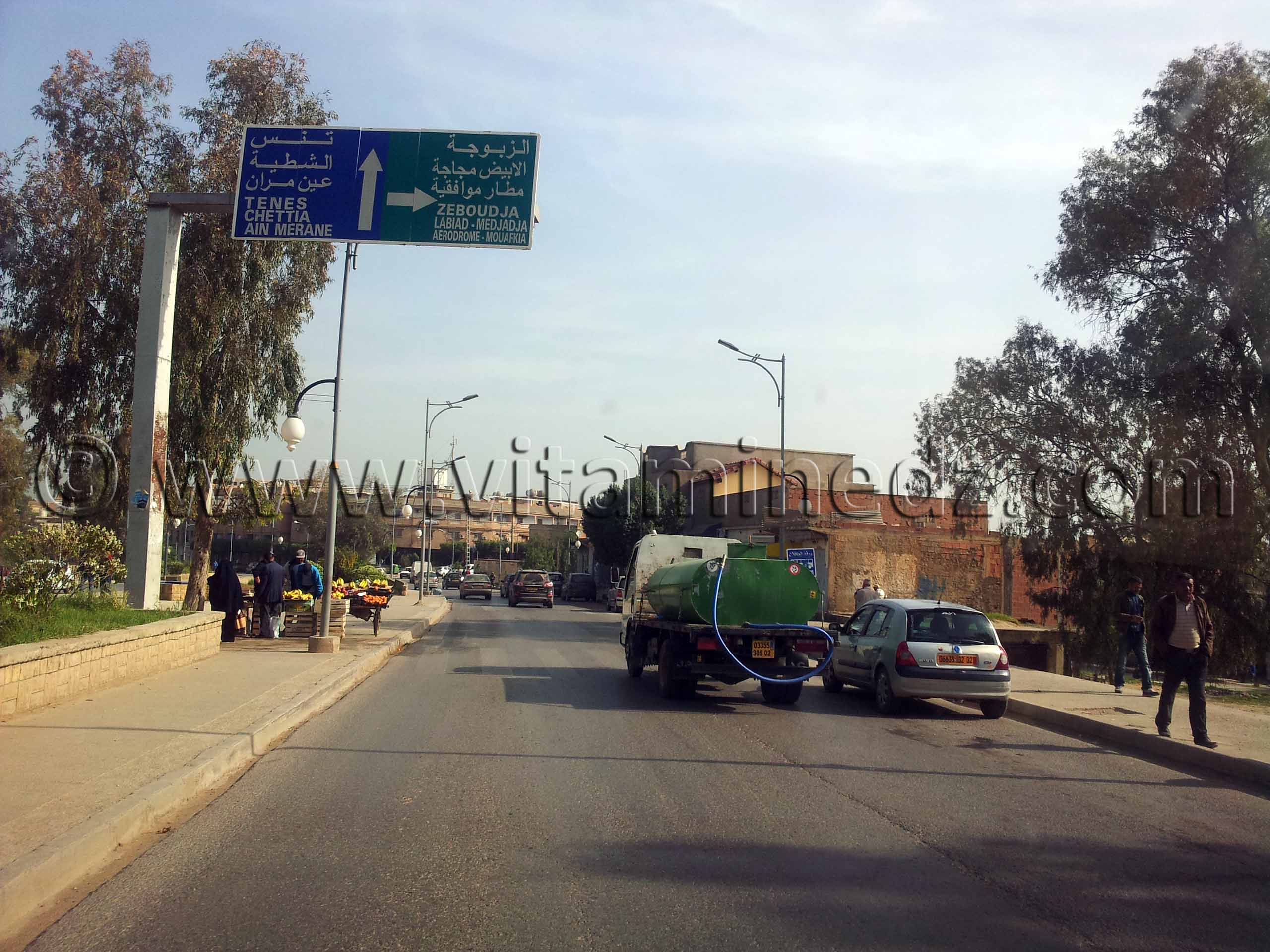 Commune de Chlef, Route Nationale N19 menant vers Tenes