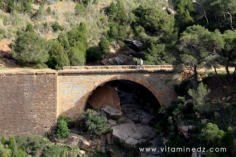 Ponts de la ville de Tenes, anciens chemins de fer aujourd'hui sentiers pour les randonneurs