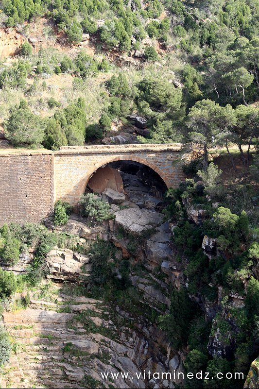 Ponts de la ville de Tenes, anciens chemins de fer aujourd'hui sentiers pour les randonneurs