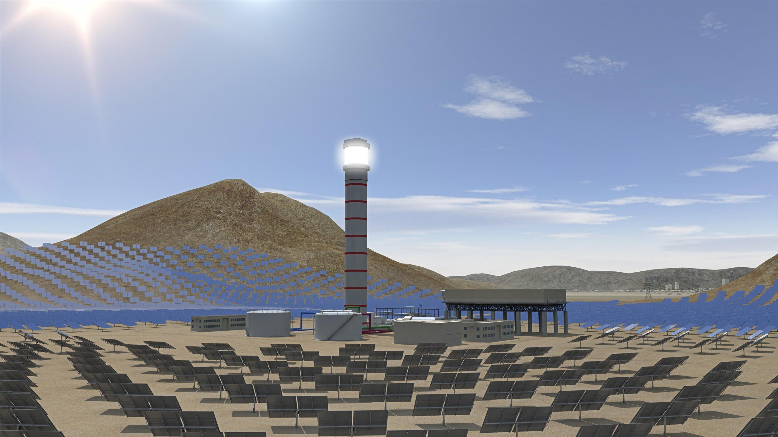 L'énergie solaire concentrée (Tour solaire (thermique))