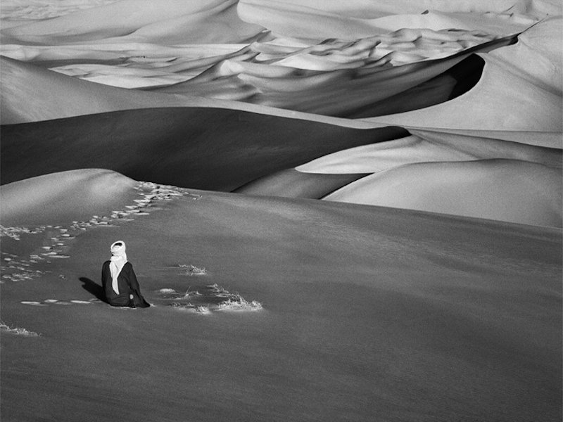 Sand dunes between Albrg and Tin Merzouga, Tadrart. South of Djanet, Algeria, 2009