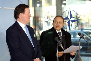 Le président Bouteflika, avec le président de l'OTAN