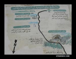 Plan des lieux historiques de Sidi Lakhdar Benkhelouf