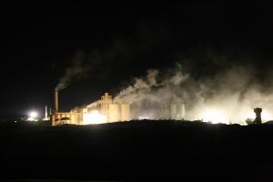 Voila l'air que respirent les habitants de Zahana Chaque nuit