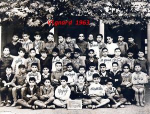 photo de classe Vignard 1963