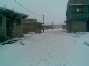 الثلوج بمدينة البيض