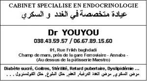 cabinet médical spécialisé en Endocrinologie-Diabétologie Dr YOUYOU