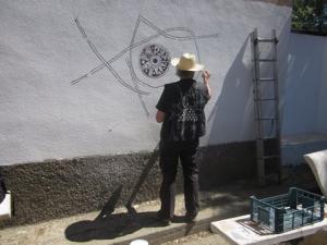 Lancement de l'oeuvre de Denis Martinez au village d'Iguersafen