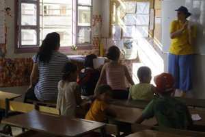 Atelier  Droits des enfants  animé par Nassima Guettal à Iguersafen