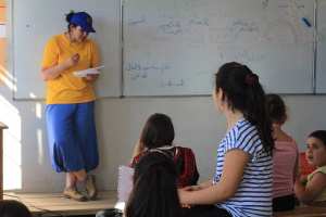 Atelier  Droits des enfants  animé par Nassima Guettal à Iguersafen