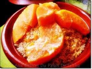 Algérie - Voyage culinaire (Soirmagazine):  Couscous au lait et à la courge