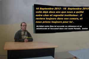 Madani Bénaichouba , 2 ans déjà