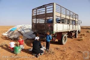 Famille de bédouins, dans la région de Sfissifa, Wilaya de Naama