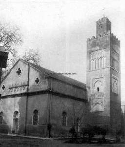 Tlemcen Photo Ancienne - Mosquée (Eglise) du Mechouar supplantée d\'une croix