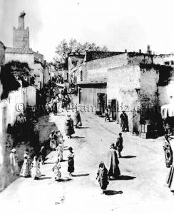 Tlemcen Photo Ancienne - Rue Mascara, mosquée Sidi Senoussi