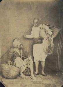 Pêcheurs- PHOTO ANCIENNE D\'ALGERIE  Félix Jacques Antoine Moulin 1802 -1875