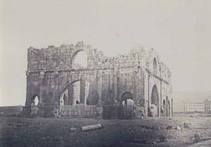 Ruines du Pretorium, Lambessa PHOTO ANCIENNE D\'ALGERIE  Félix Jacques Antoine Moulin 1802 -1875