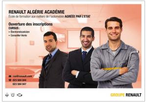 Inscriptions Renault Algérie Académie