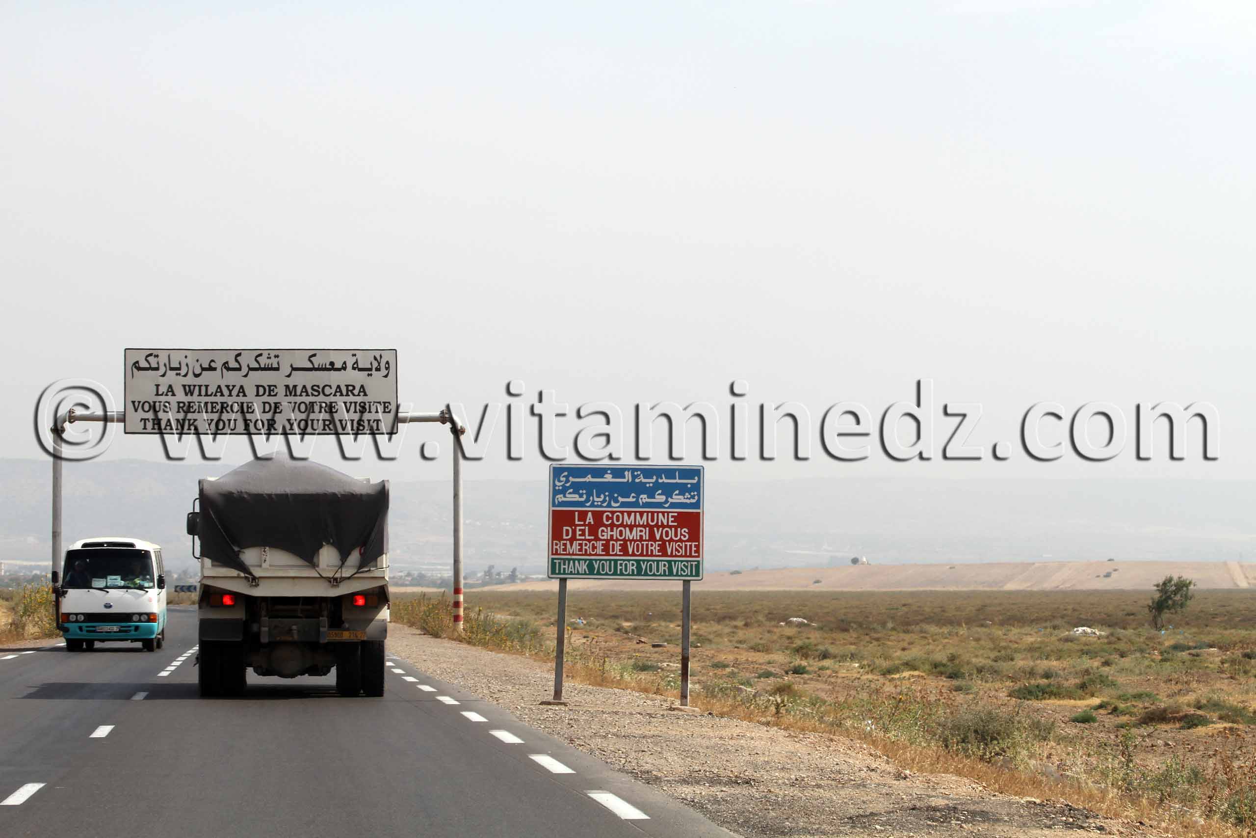 Sortie de la Wilaya de Mascara - Fin Commune El Ghomri