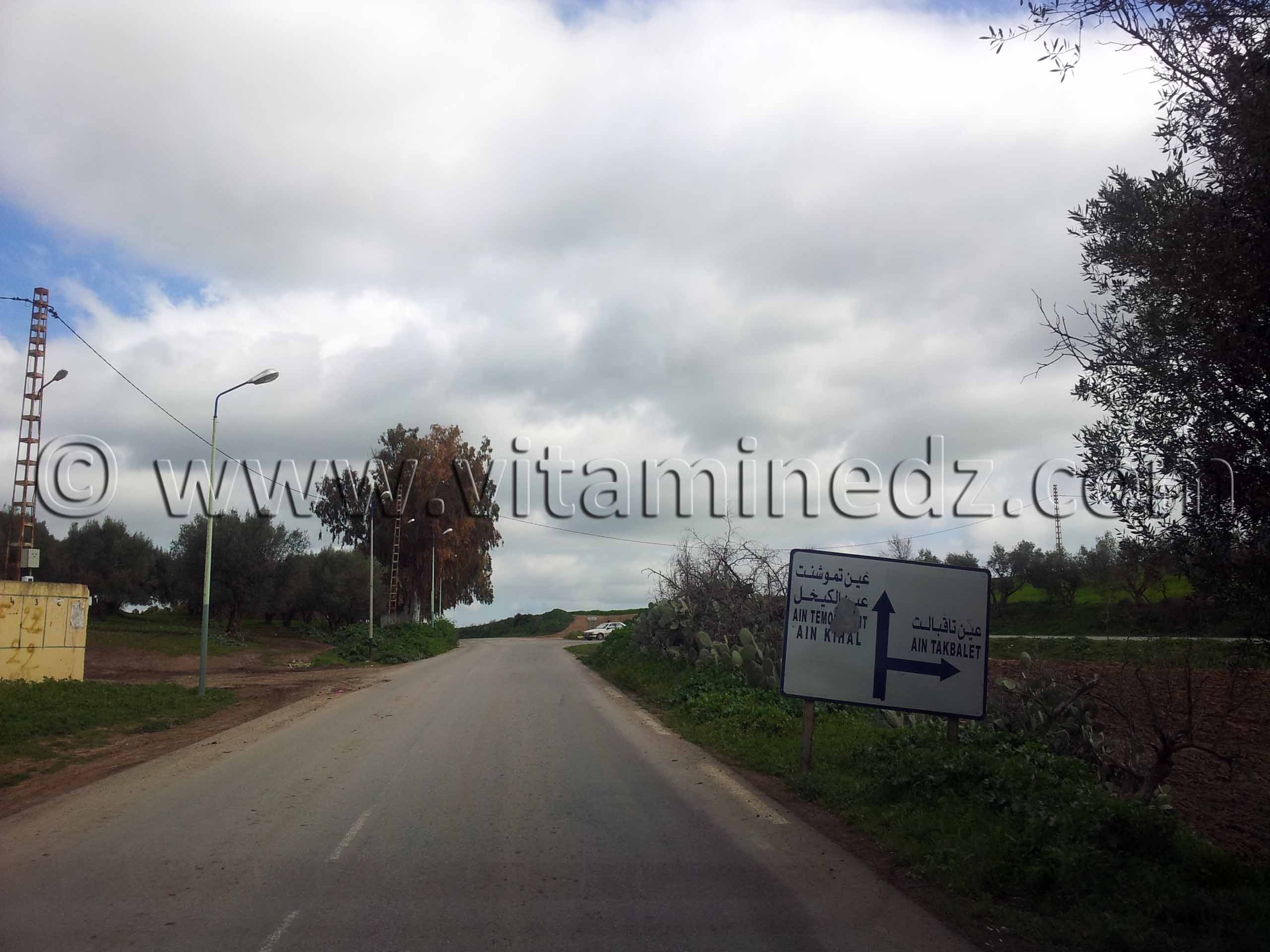 RN2 Tlemcen - Vers Ain Takbalet, Commune de Bensekrane