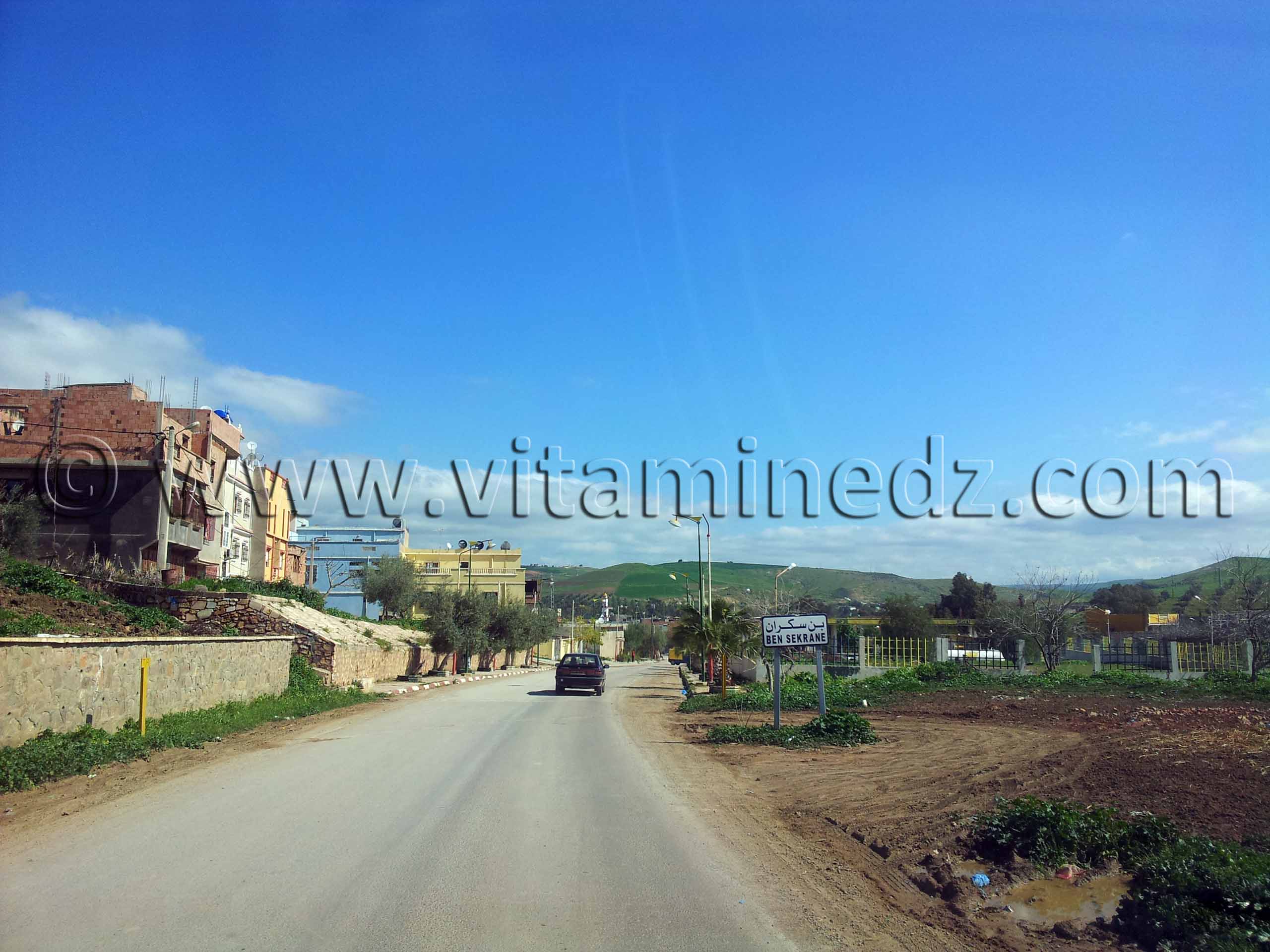 RN2 Tlemcen - Entrée de Bensekrane