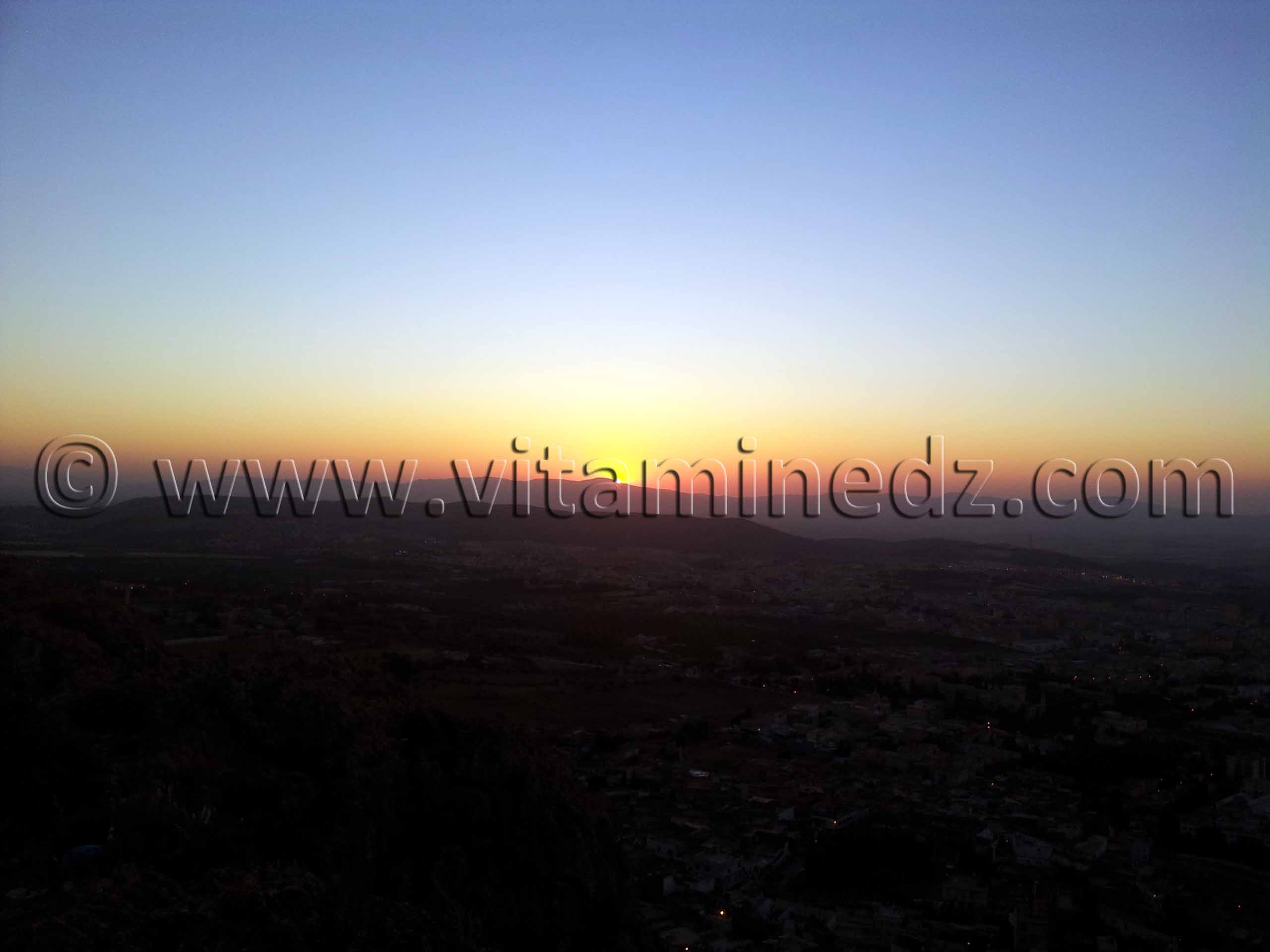 Tlemcen - coucher de soleil vue de Lalla Setti