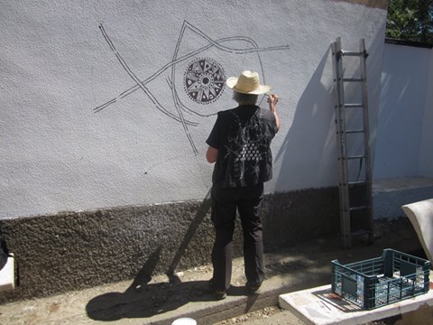 Lancement de l'oeuvre de Denis Martinez au village d'Iguersafen