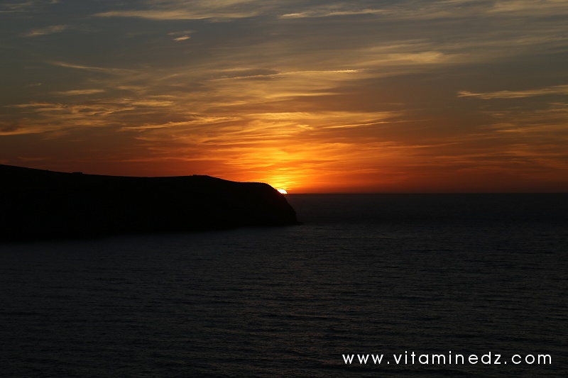 Coucher de soleil, Plage du Sel (Ouled Benayed ou Bhira) Cap Negro